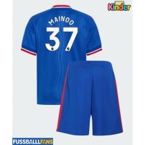 Manchester United Kobbie Mainoo #37 Auswärts Trikotsatz Kinder 2026-27 Kurzarm (+ Kurze Hosen)